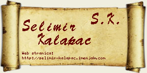 Selimir Kalapać vizit kartica